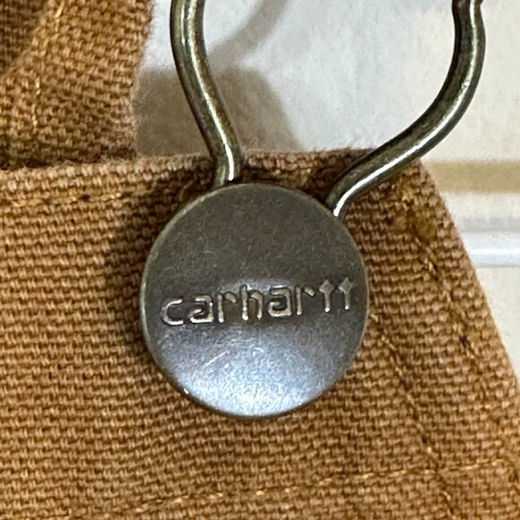 Carhartt Bib Overalls 100% Cotton Duck Canvas Brown 24 Mo - Picture 8 of 10